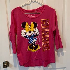 Disney Minnie Mouse 3/4 sleeve Shirt